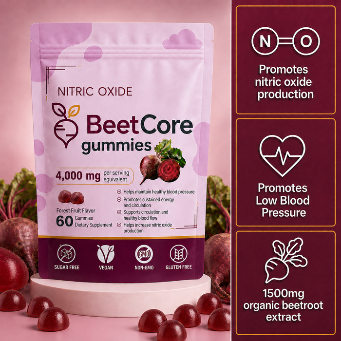 BeetCore© Organic Beetroot Gummies