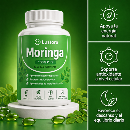 Capsulas de Moringa Lustora - Apoyo natural para el cortisol