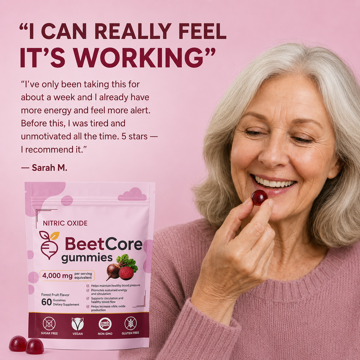 BeetCore© Organic Beetroot Gummies